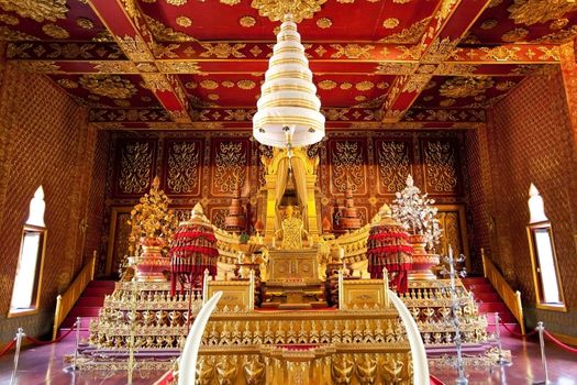 hall palace interior in Thailand