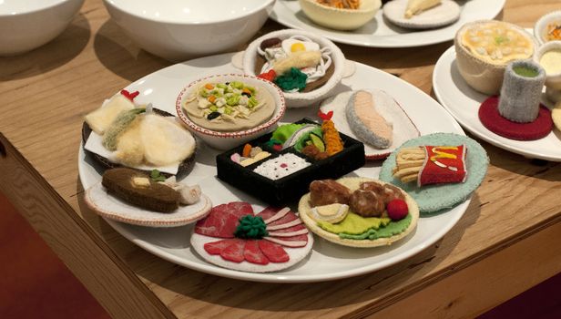 japanese imitation food made from patch work