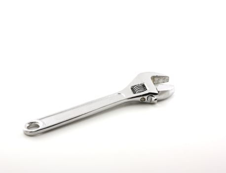 Adjustable spanner over white