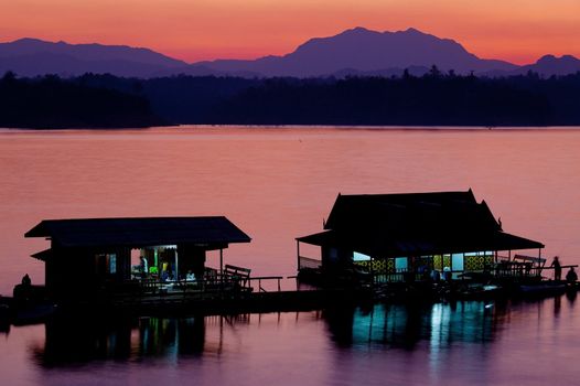 houseboat in Thailand