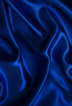 Smooth elegant blue silk can use as background