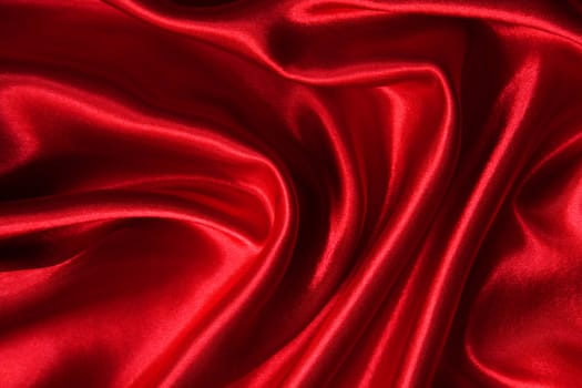 Smooth elegant red silk can use as background 