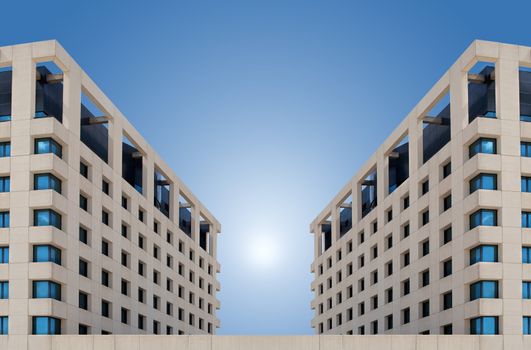 Front image of modern building