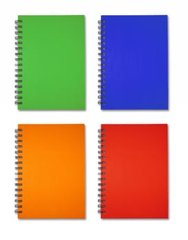 Orange red green blue Note Book collection