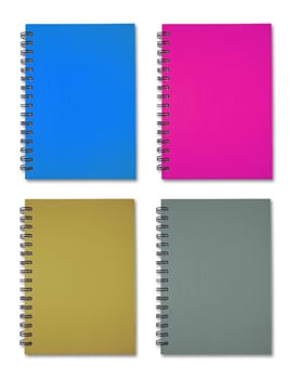 Blue pink brown grey Note Book