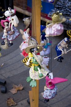 Marionettes for sale by street vendor