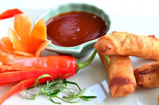 veg spring rolls