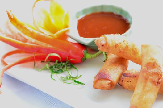 veg spring rolls