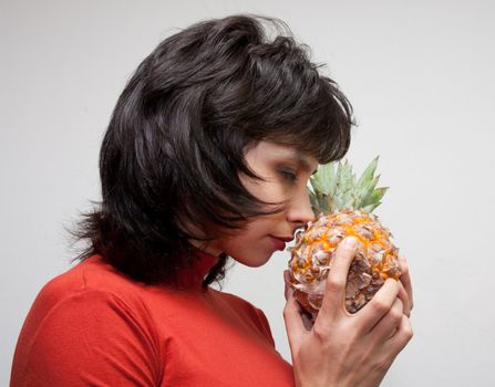 Girl with Pineapple