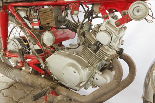 Detail of motorcycle engine