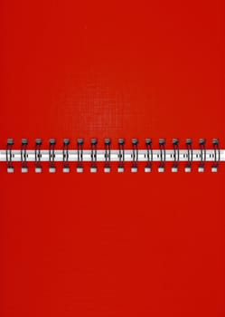 Red Blank Note Book as background