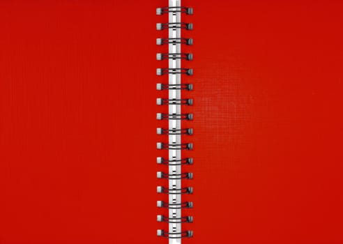 Red Blank Note Book as background