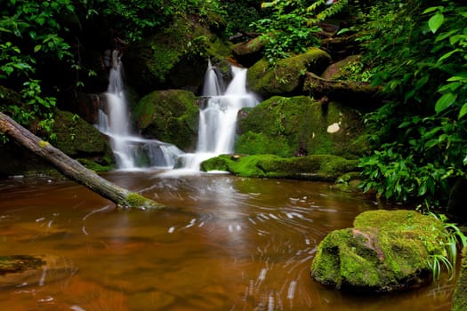 Deep forest Waterfall in Thailand