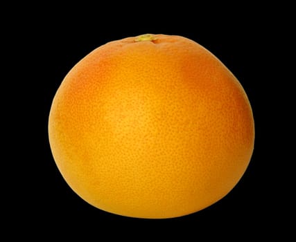 grapefruit isolated on black