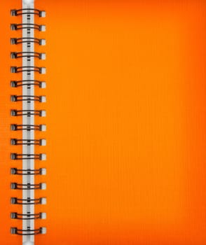 Orange Blank Note Book as background