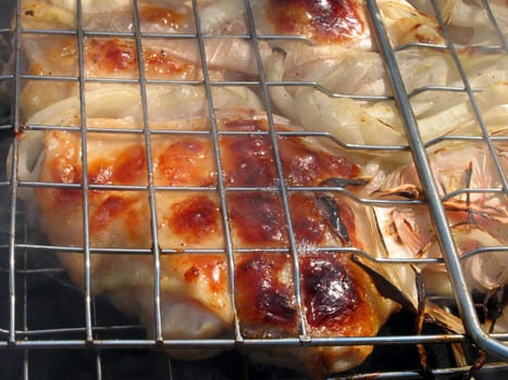 close up of barbecue