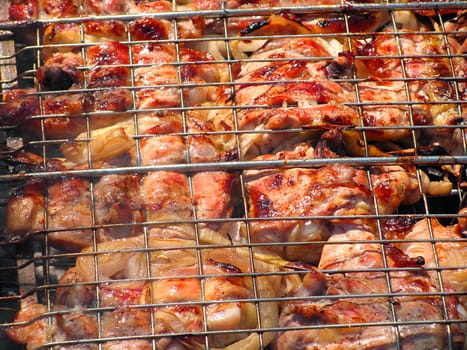 close up of barbecue