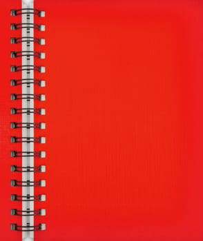 Red Blank Note Book as  background