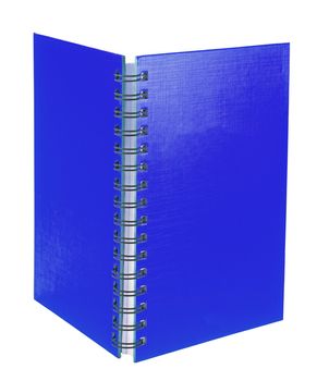 Blue Blank Note Book on white background