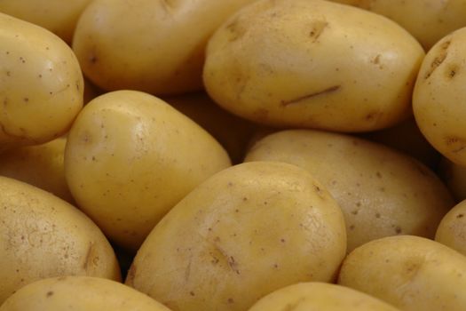 Close-up of some potatoes