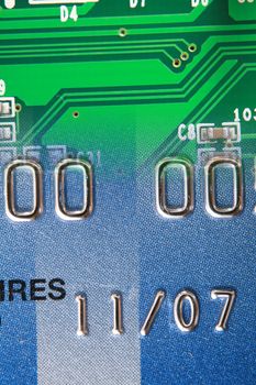 Close-up of a credit card