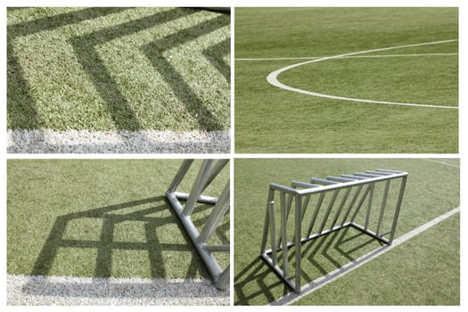 football goal collage