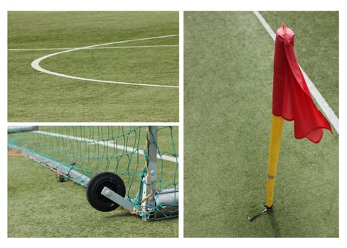 football goal collage