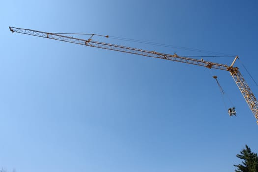 Crane at a building site