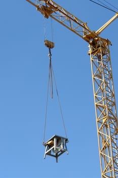 Crane at a building site