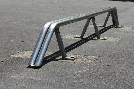 skateboarding rail