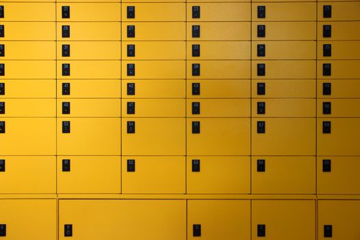 yellow lockboxes