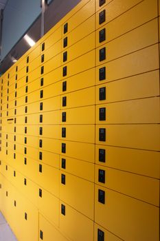 yellow lockboxes