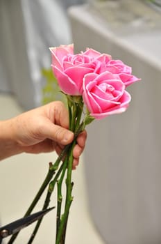 Hand made bouquet of flowers