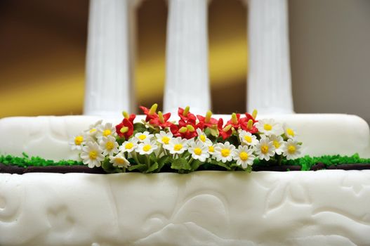 Flowers cake decoration