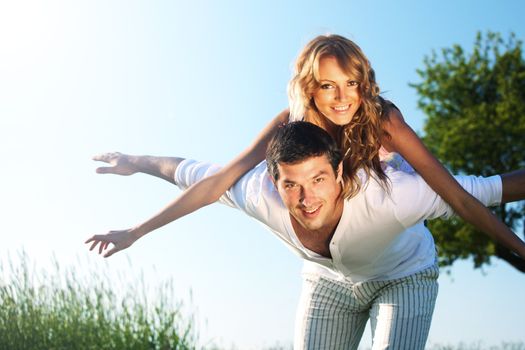 lovers in sky happy in love