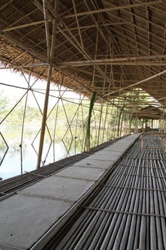 Old wooden bridge