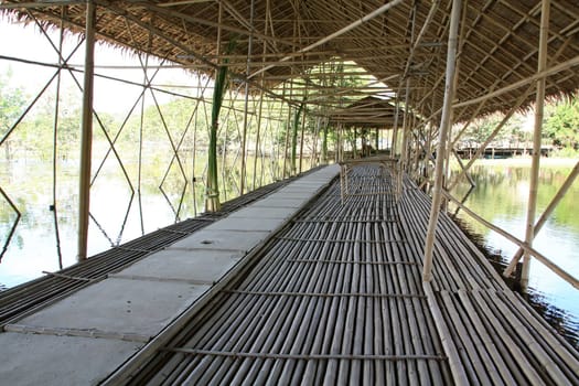 Old wooden bridge