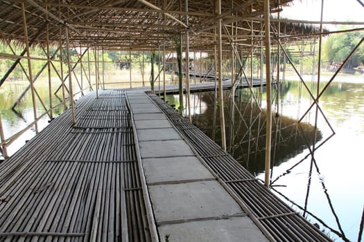 Old wooden bridge