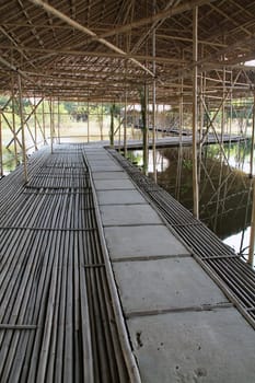 Old wooden bridge