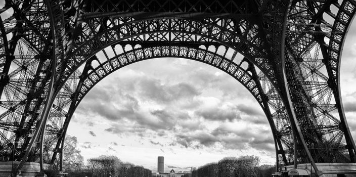 Side view of Eiffel Tower, Paris