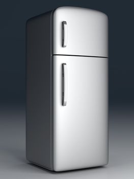 A classic Fridge. 3D rendered Illustration.