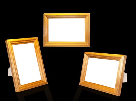 Decorative frame for a photo  on a black background