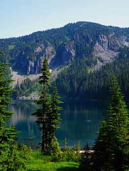 A photograph of mountain scenery.