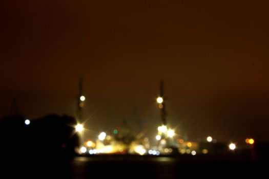 harbor blur night background