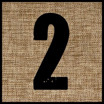 number two on the fabric.