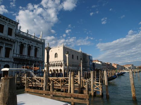 Venice - Exquisite antique buildings along San Marco Canal