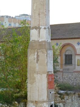 old chimney from an abandoned factory