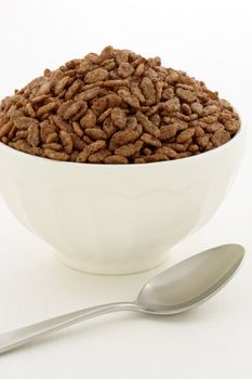 Delicious and nutritious cocoa-flavored, crisped rice cereal, served in a beautiful French Cafe au Lait Bowl