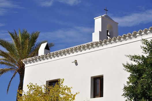 Typical church of the people of Ibiza