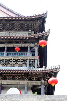 Details of a typical ancient building in Xian,China